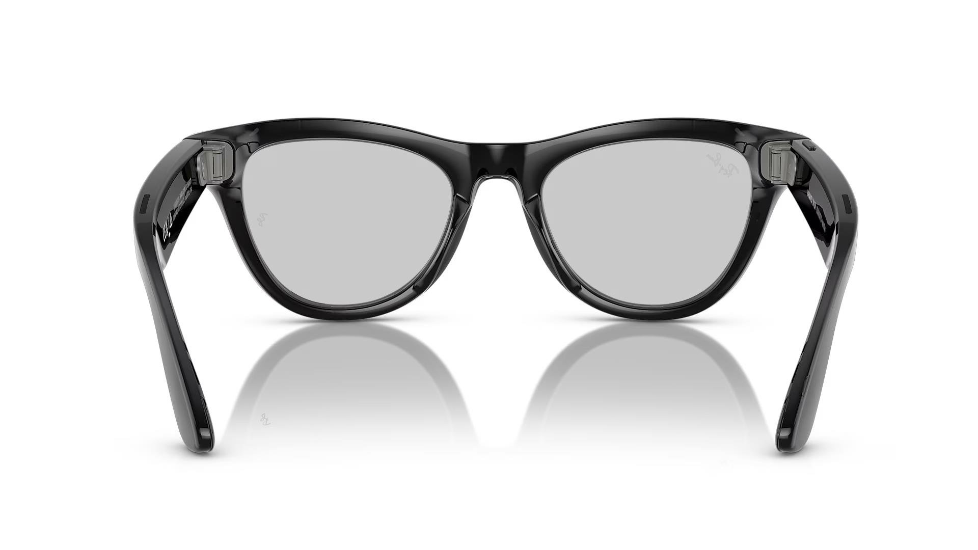 Ray-Ban Meta Skyler RW4010 52 Beden 601/MF52 Parlak Siyah-Transitions Cerulean Blue