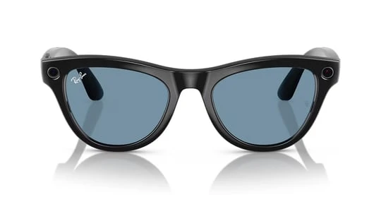 Ray-Ban Meta Skyler RW4010 52 Beden 601/MF52 Parlak Siyah-Transitions Cerulean Blue