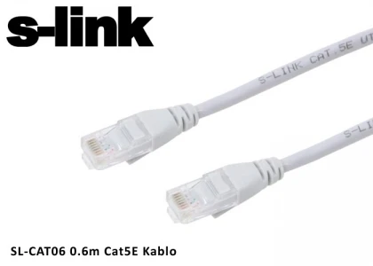 S-LINK SL-CAT06 RJ-45 0.60 METRE PATH CAT5E KABLO
