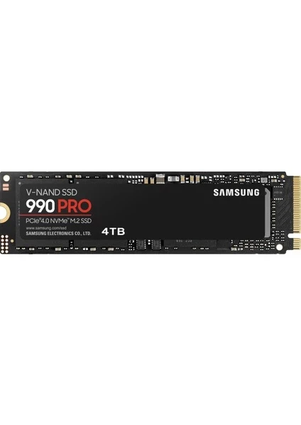 SAMSUNG 990 PRO 4TB 22X80MM PCIE GEN 4.0 X4 NVME 7450-6900 M.2 SSD MZ-V9P4T0BW
