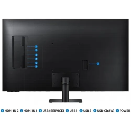 Samsung M7 M70D LS43DM702UUXUF 43" 4 ms 4K 60 Hz Monitör