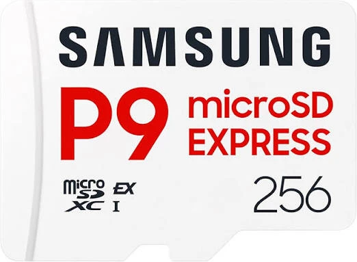 Samsung P9 Express Microsd Express 256 Gb, Nintendo Switch 2 Için Yüksek Hızlı Oyun Hafıza Kartı, 800 Mb/s'ye Kadar Okuma, 200 Mb/s'ye Kadar Yazma
