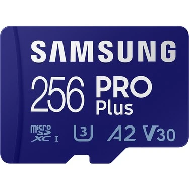 SAMSUNG PRO PLUS MB-MD256KA 256 GB MİCROSDXC HAFIZA KARTI + ADAPTÖR