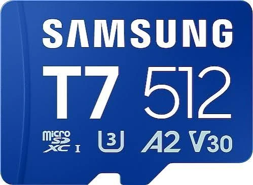 Samsung T7 MB-MB512T/WW Class 10 UHS-I U3 V30 512 GB Micro SD Kart