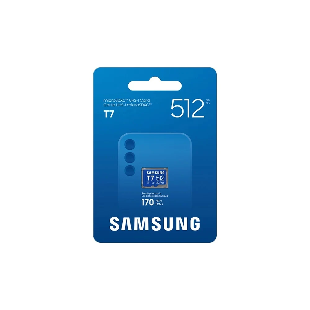 Samsung T7 MB-MB512T/WW Class 10 UHS-I U3 V30 512 GB Micro SD Kart