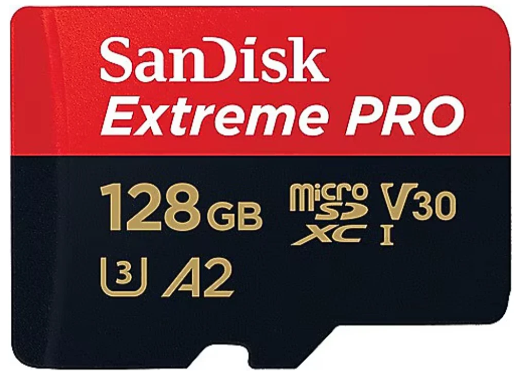 SanDisk Extreme Pro SDSQXCD-128G-GN6MA Class 10 UHS-I U3 A2 V30 128 GB Micro SD Kart