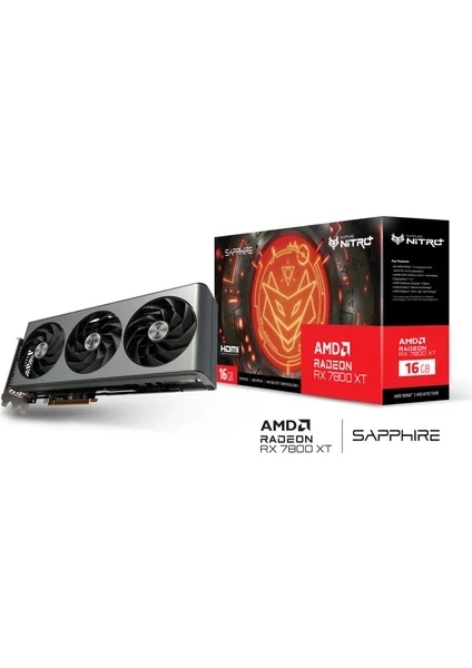 SAPPHIRE 11330-01-20G VGA NITRO AMD 7800XT GAM OC 16GB GDDR6