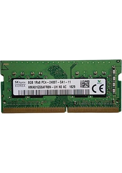Hynix 8 GB 2400 MHz CL17 SODIMM HMA81GS6AFR8N-UH DDR4 Ram (Kutusuz)