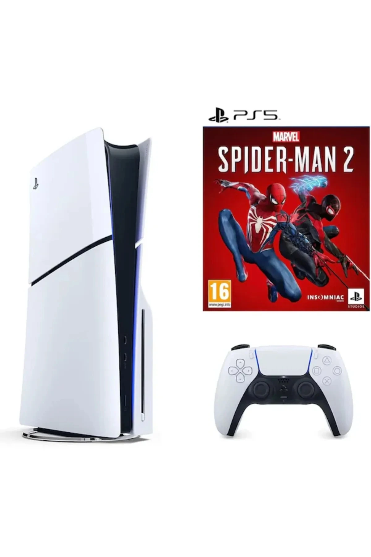 SONY PLAYSTATION 5 SLİM CD Lİ VERSİYON PS5 SLİM KONSOL + MARVEL SPİDER MAN 2 OYUN KEY (İTHALATÇI GARANTİLİ)