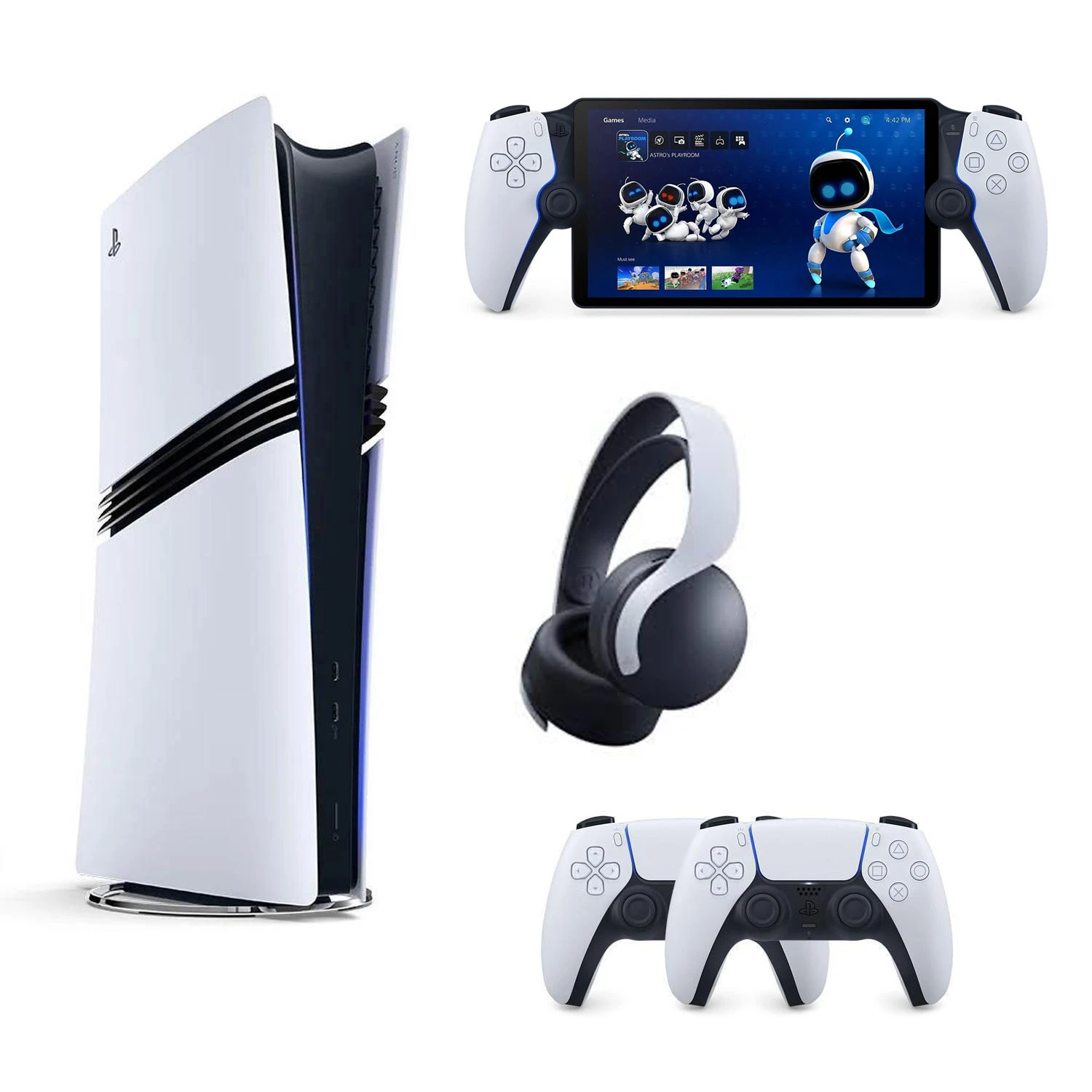 SONY PS5 PLAYSTATİON 5 PRO 2TB + 2.KOL + PS5 KULAKLIK + PORTAL REMOTE PLAYER