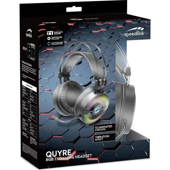 SPEEDLİNK QUYRE RGB 7.1 GAMİNG KULAKLIK