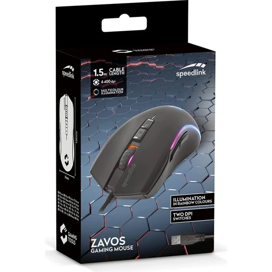 SPEEDLİNK ZAVOS KABLOLU OPTİK OYUNCU MOUSE
