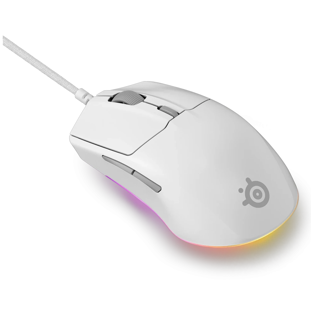 SteelSeries Rival 3 Gen 2 Beyaz RGB Optik Kablosuz Oyuncu Mouse