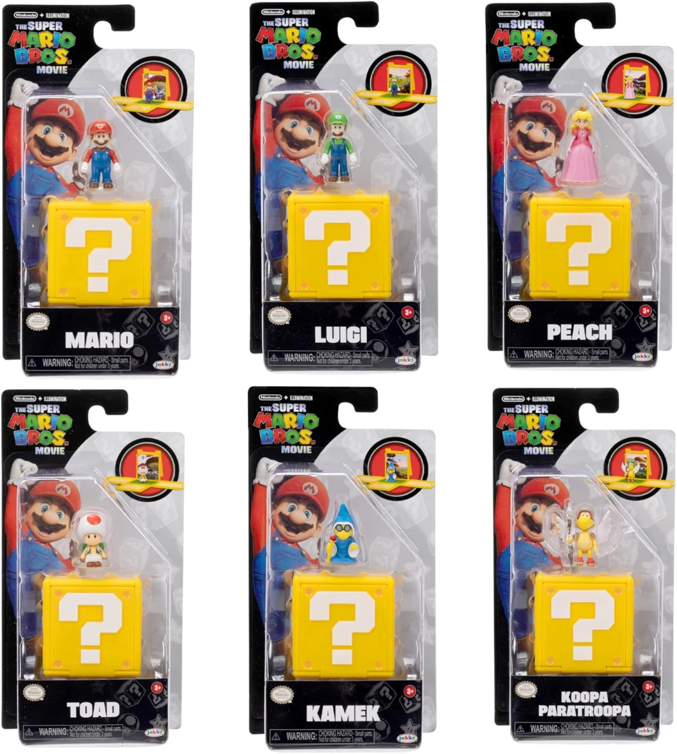 Süper Mario Mini Figür Koleksiyonu 6'lı Paket Seri 1