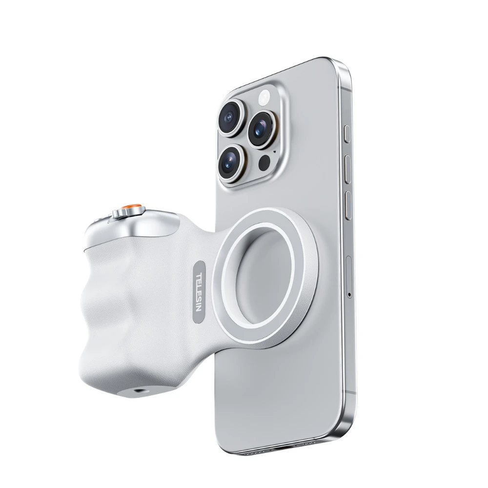 TELESIN Fun Shot Magnetic Grip 2 Beyaz