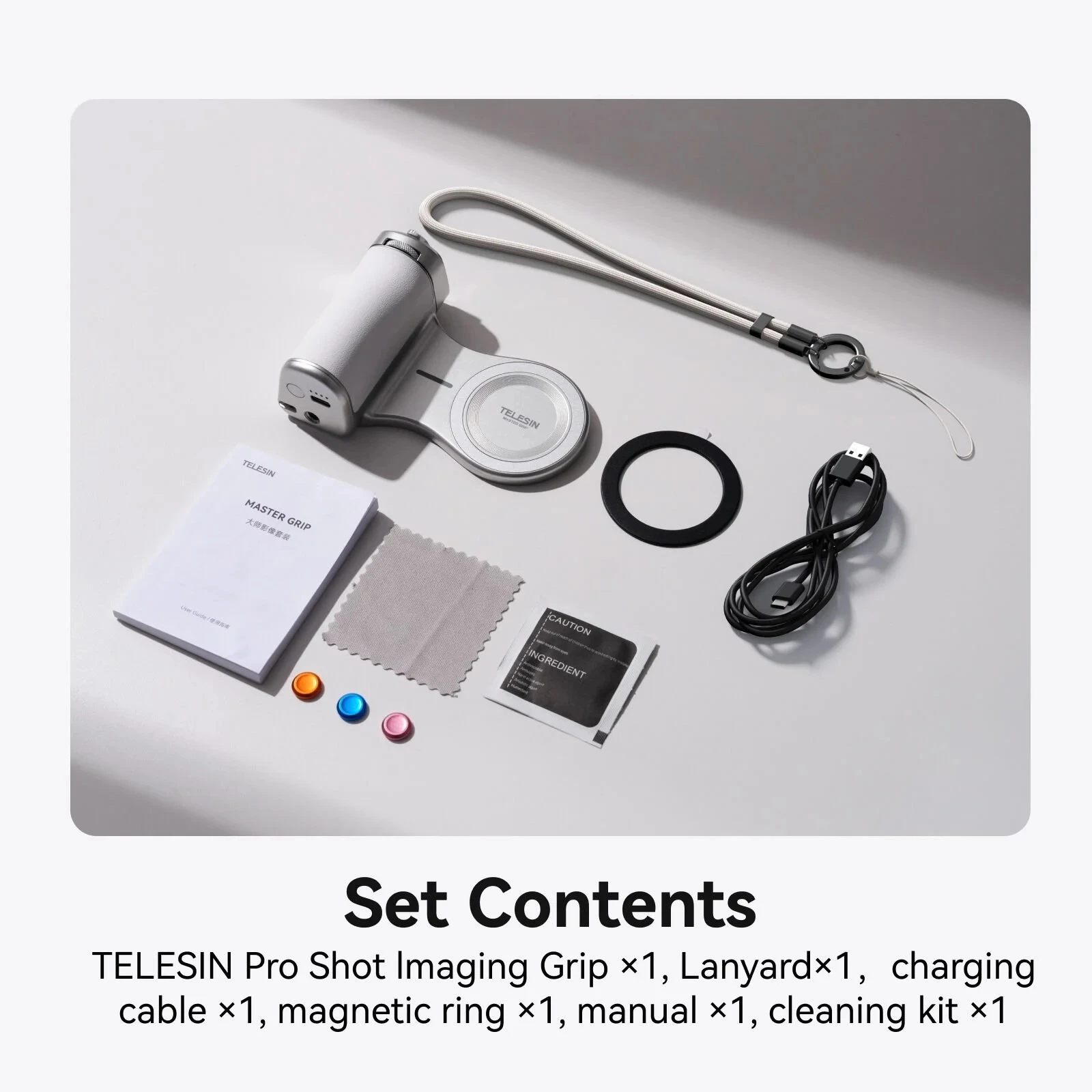 TELESIN MagSafe Pro Shot Grip (Sadece iPhone)
