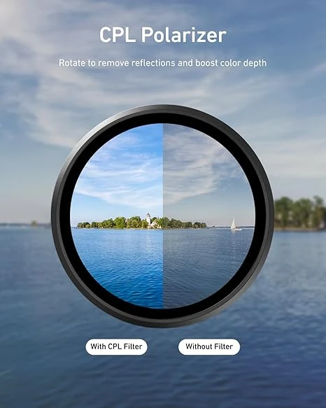 TELESIN Osmo Action 6 ND Filtre Seti (CPL+ND8/16/32)