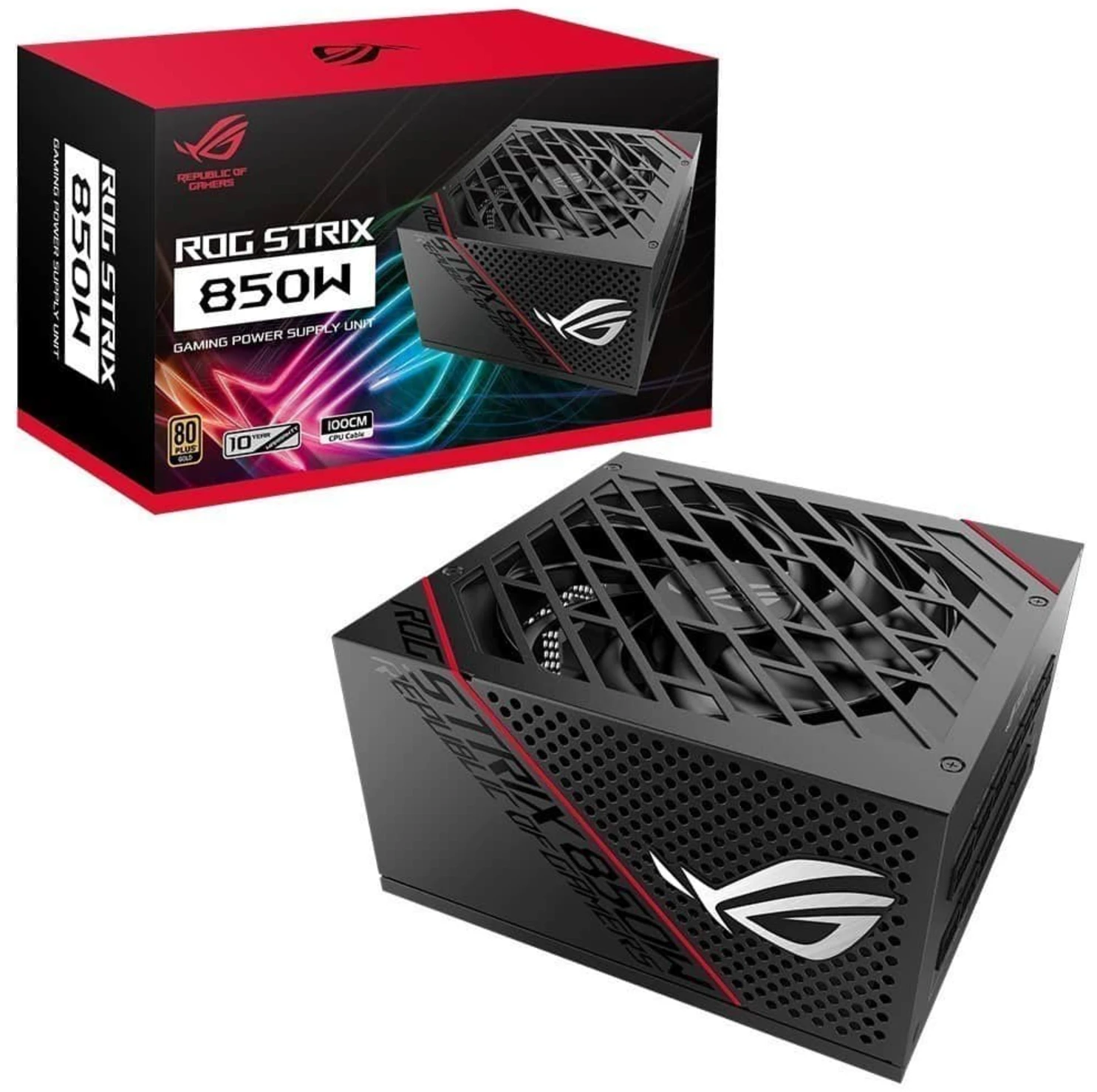 Teşhir Asus ROG-STRIX-850G-AURA 850 W Power Supply (Kutusuz 02.07.2031 tarihine kadar garanti)