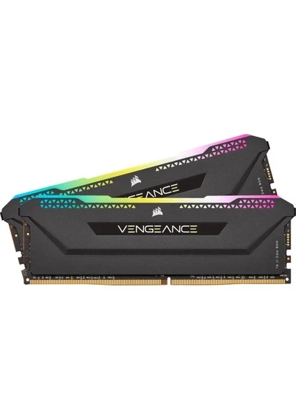 TEŞHİR CORSAİR VENGEANCE RGB PRO SL 32GB (2 X 16GB) DDR4-3600 PC4-28800 CL18 ÇİFT KANALLI MASAÜSTÜ BELLEK KİTİ CMH32GX4M2D3600C18 - SİYAH