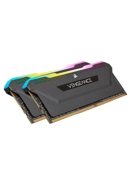 TEŞHİR CORSAİR VENGEANCE RGB PRO SL 32GB (2 X 16GB) DDR4-3600 PC4-28800 CL18 ÇİFT KANALLI MASAÜSTÜ BELLEK KİTİ CMH32GX4M2D3600C18 - SİYAH