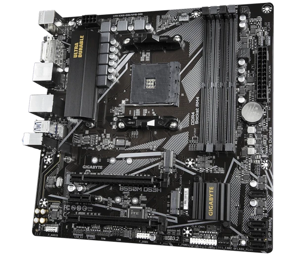 TEŞHİR GİGABYTE B550M-DS3H AMD B550 AM4 DDR4 4400 MHZ MASAÜSTÜ ANAKART