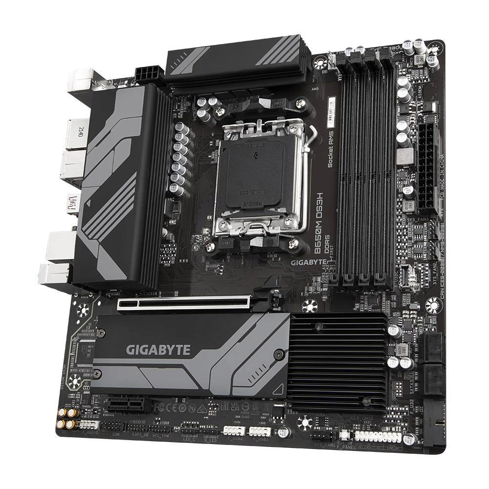 TEŞHİR GİGABYTE B650M DS3H 6400MHZ(OC) M.2 AM5 DDR5 MATX ANAKART