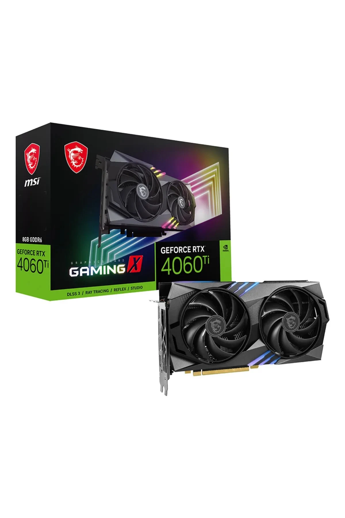 TEŞHİR MSI VGA GEFORCE RTX 4060 TI GAMING X 8G RTX4060TI 8GB GDDR6 128B DX12 PCIE 4.0 X16 (3XDP 1XHDMI)