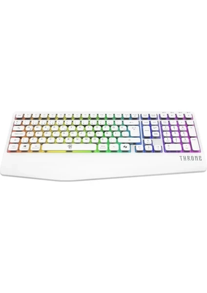 THRONE NİJİ ECLİPSE K1 CHROMATİC RGB & ULTRA HIZLI PURPLE SWITCH 108 TUŞLU KABLOSUZ MEKANİK KLAVYE (2.4GHZ + BT + TYPE C)