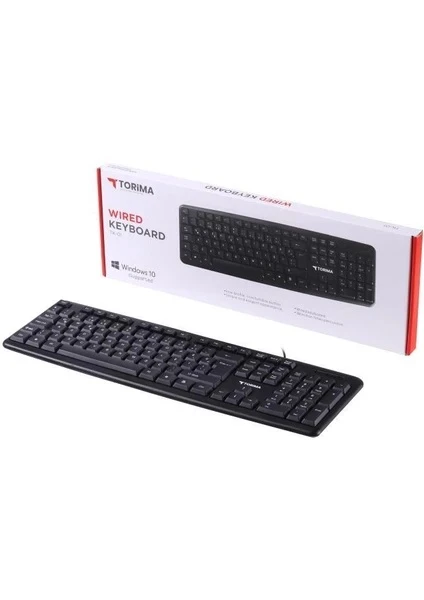 Torima TK-01 Kablolu Standart Q Klavye Siyah