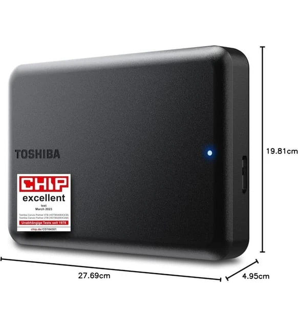 Toshiba Canvio Partner HDTB540EK3CB USB 3.2 2.5" 4 TB Harici Harddisk