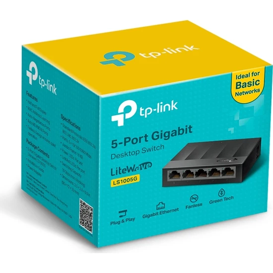 TP-Link LS1005G 5 Port 10/100/1000 Mbps Gigabit Switch