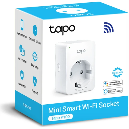 TP-LİNK TAPO P100 MİNİ Wİ-Fİ AKİLLİ PRİZ (TEKLİ)