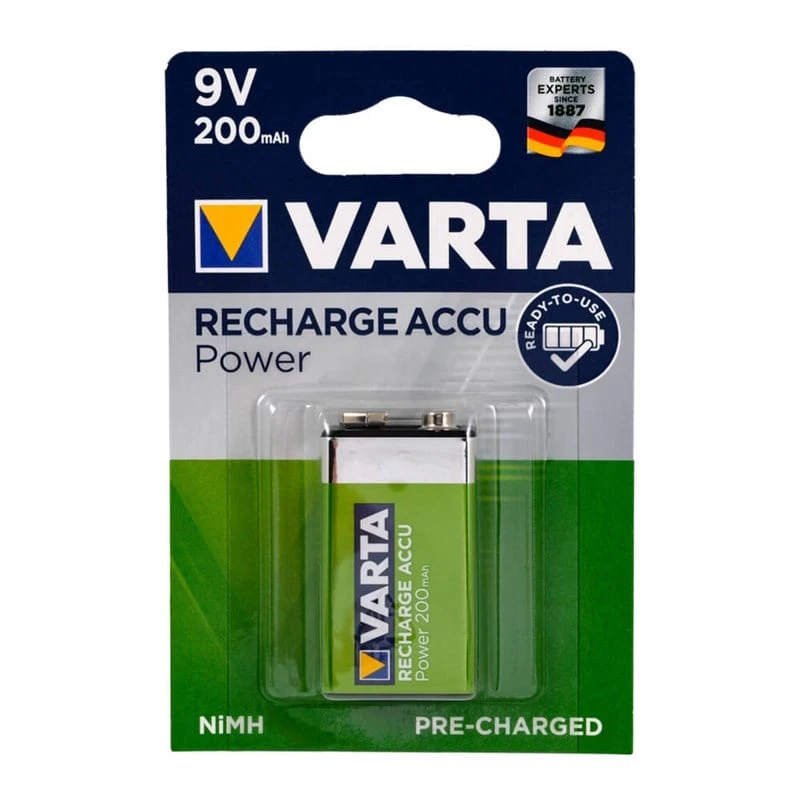 VARTA 9V 200 MAH ŞARJ EDİLEBİLİR PİL