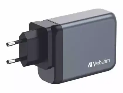 VERBATİM GAN 100W DUVAR ŞARJ CİHAZI 3XUSB C/USB A ADAPTÖRÜ