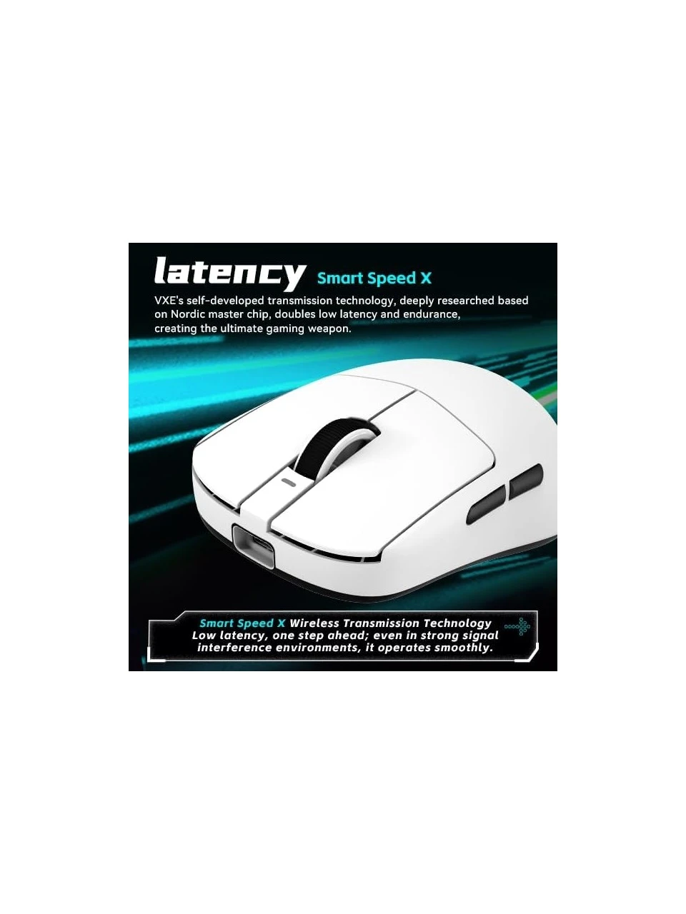 VXE Dragonfly R1 Beyaz Wireless Mouse