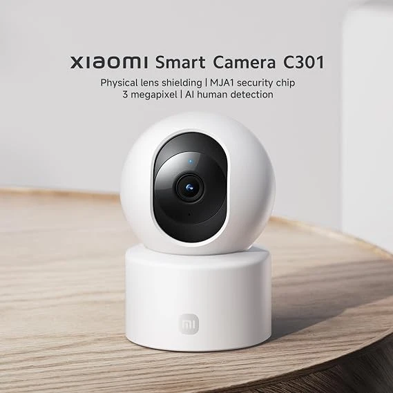 Xiaomi Smart Camera C301 2K 360 Derece Gece Görüşlü IP Wi-Fi Güvenlik Kamerası