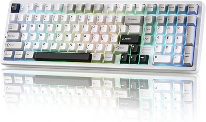 YUNZII YZ98 Mekanik Klavye - Beyaz / Cocoa Cream V2