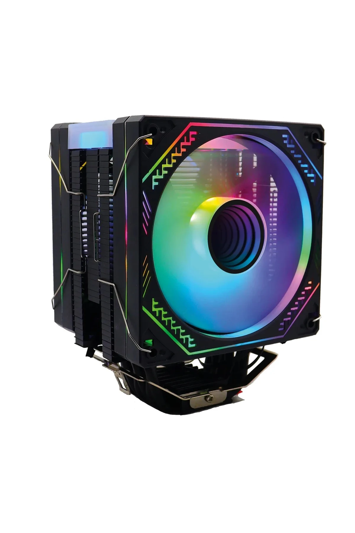 Zoko Ice Pro BP4 Siyah Auto Rainbow Fanlı Kule İşlemci Fanı