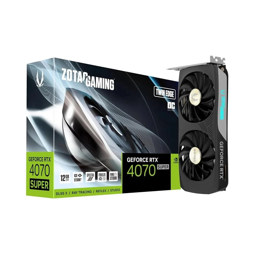 ZOTAC GAMING GEFORCE RTX 4070 SUPER TWİN EDGE 12GB GDDR6X