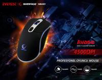 Everest Rampage SGM-RX7 Usb Siyah 4500 DPI Gaming Mouse Pad ve Oyuncu Mouse