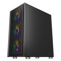 1ST PLAYER AR7 SİYAH 650W 80+ ARGB 4X12CM FAN TEMPERLİ CAM MESH USB 3.0 ATX KASA