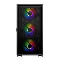 1ST PLAYER AR7 SİYAH 650W 80+ ARGB 4X12CM FAN TEMPERLİ CAM MESH USB 3.0 ATX KASA