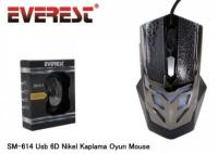 EVEREST SM-614 6D NİKEL KAPLAMA 2400 DPI GAMING MOUSE