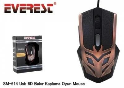 EVEREST SM-614 6D BRONZ KAPLAMA 2400 DPI GAMING MOUSE
