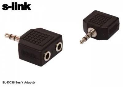 S-LINK SL-DC35 STREO 3.5 2′Lİ JACK ÇOĞALTICI
