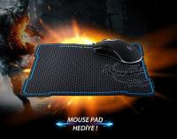 Everest Rampage SGM-RX7 Usb Siyah 4500 DPI Gaming Mouse Pad ve Oyuncu Mouse