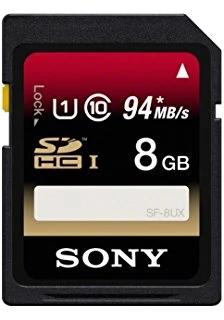 SONY SDHC UHS-I SF-8UX/T1 94 MB/S 8 GB SD KART