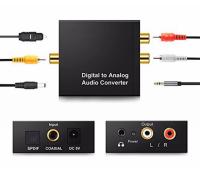 AUDİO CONVERTER DIGITAL TO ANALOG OPTİK TO 2 RCA