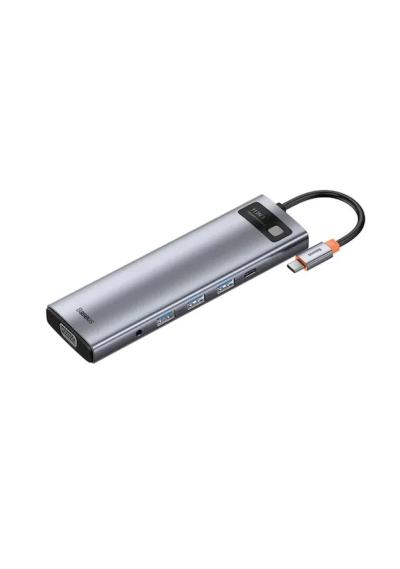 BASEUS METAL GLEAM 11İN1 MULTİFONKSİYONEL TYPE-C HUB DOCK STATİON