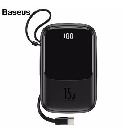 BASEUS Q POW 3A TYP-C 10000 MAH POWERBANK SİYAH